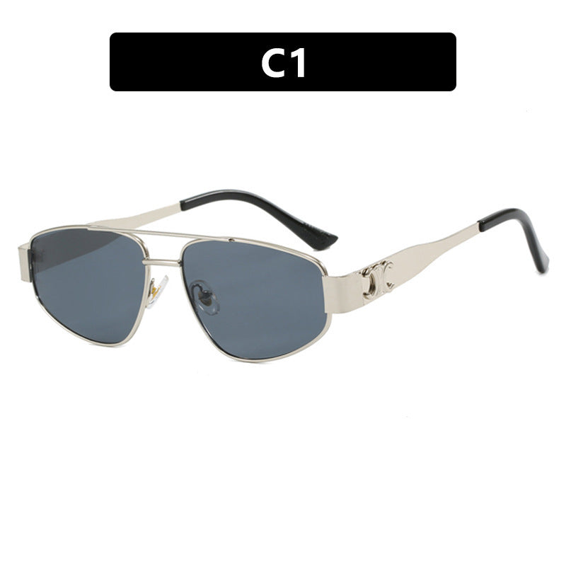 Ladies sporty sunglasses with polarized lenses and elegant metal frame Bowlift