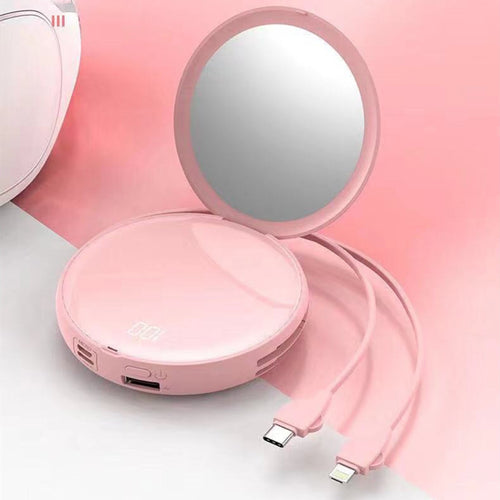 Portable mirror with USB charging function Bowlift