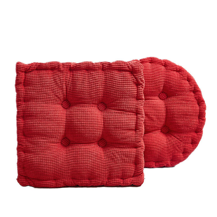 Textured Tufted Seat Cushion Pad Set for Dining Chairs and Floor Seating Bowlift
