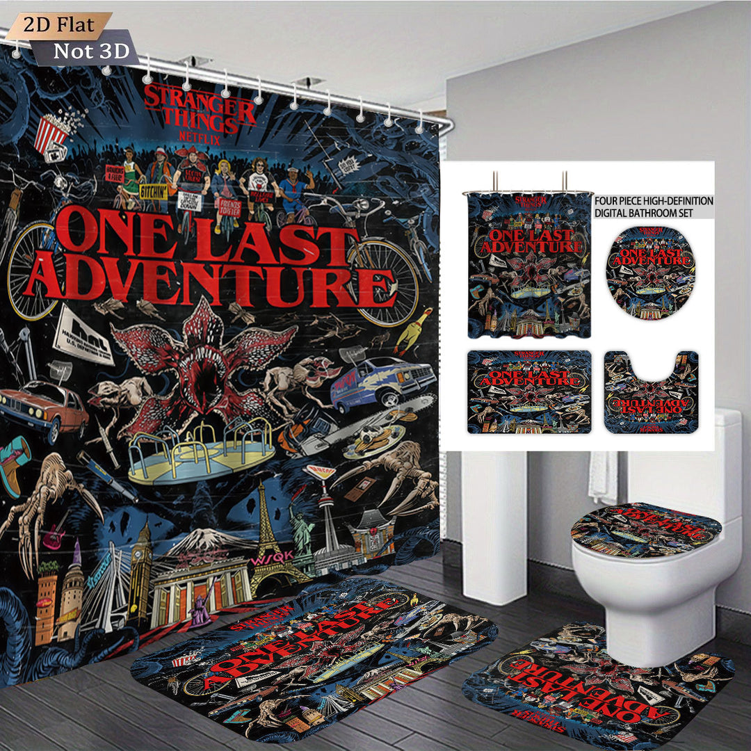Stranger Things Adventure-Themed Digital Bathroom Set Bowlift