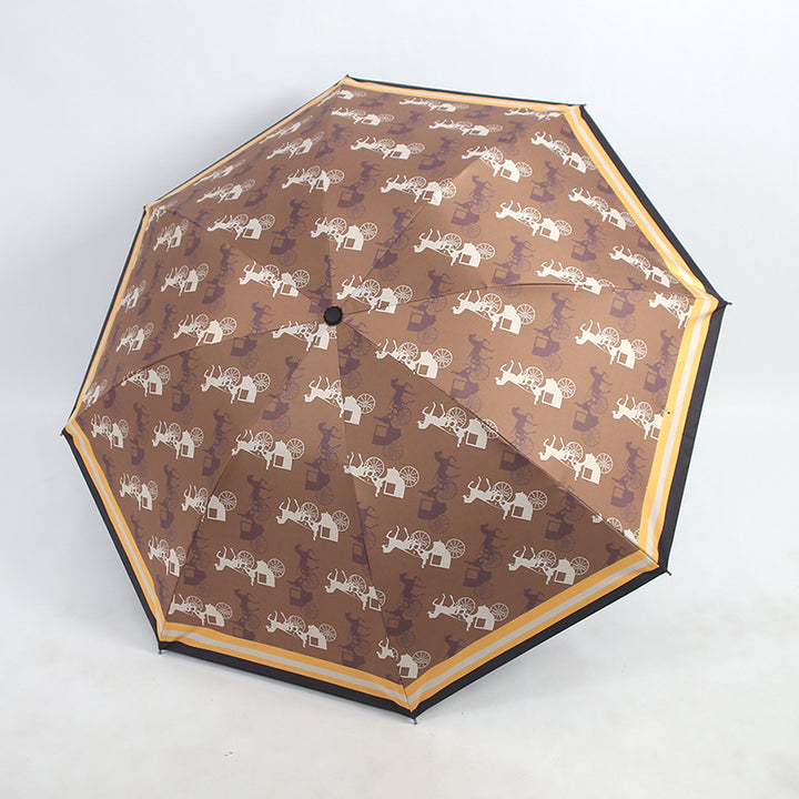 Women's Folding Umbrella with Unique Animal Design Bowlift