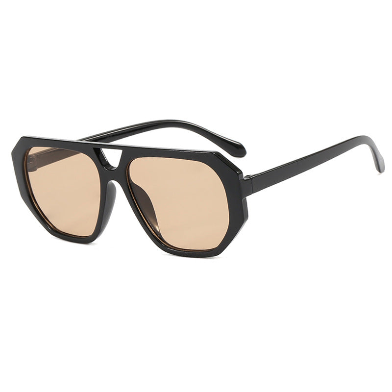 Women's sunglasses in fashionable hexagon design with UV protection Bowlift