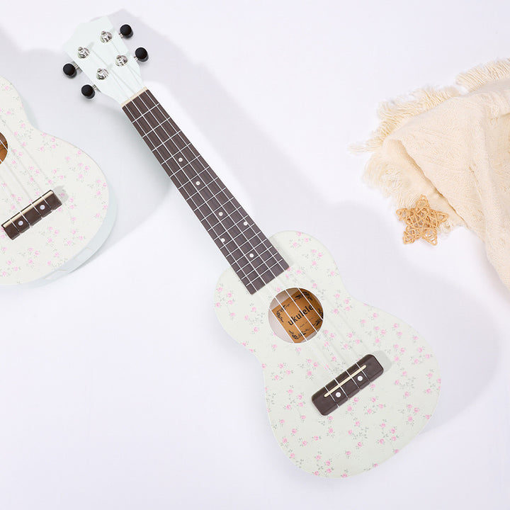 Floral Patterned Ukulele Bowlift