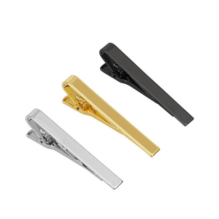 Sleek Metal Tie Clip Set Bowlift