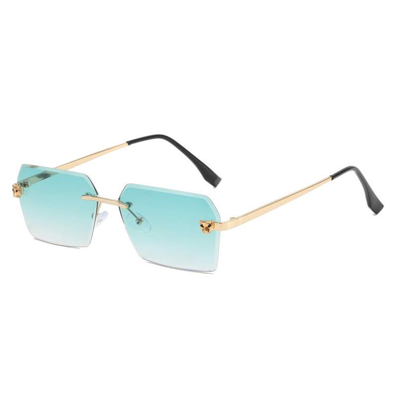 Women's fashionable square sunglasses with elegant metal frame Bowlift