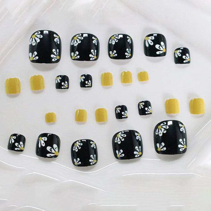 Floral Design Nail Art Bowlift