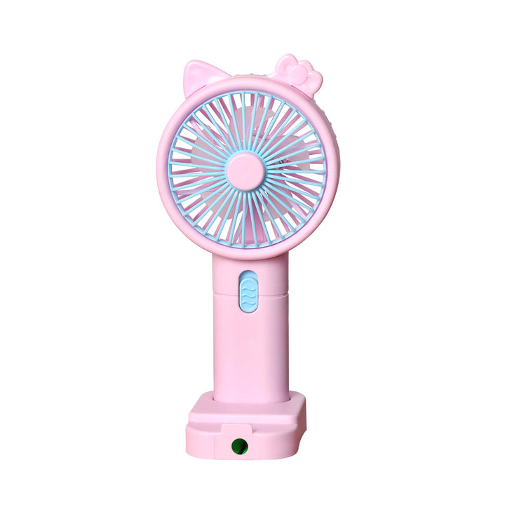Unisex Portable Handheld Fan with Creative Cat Ears Design Bowlift