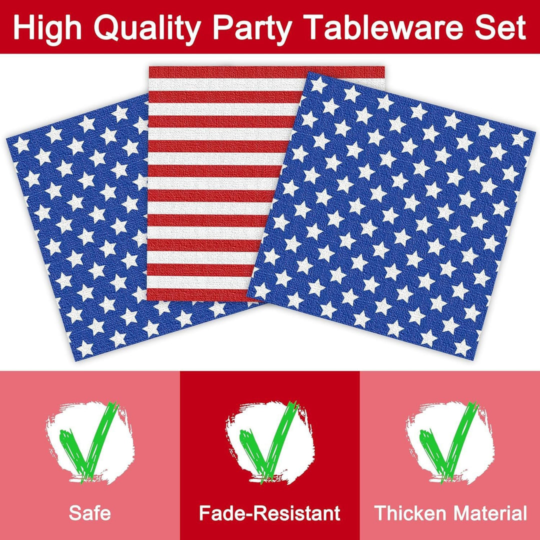 Unisex nan robust disposable paper plates with USA flag design and grease-resistant coating Bowlift