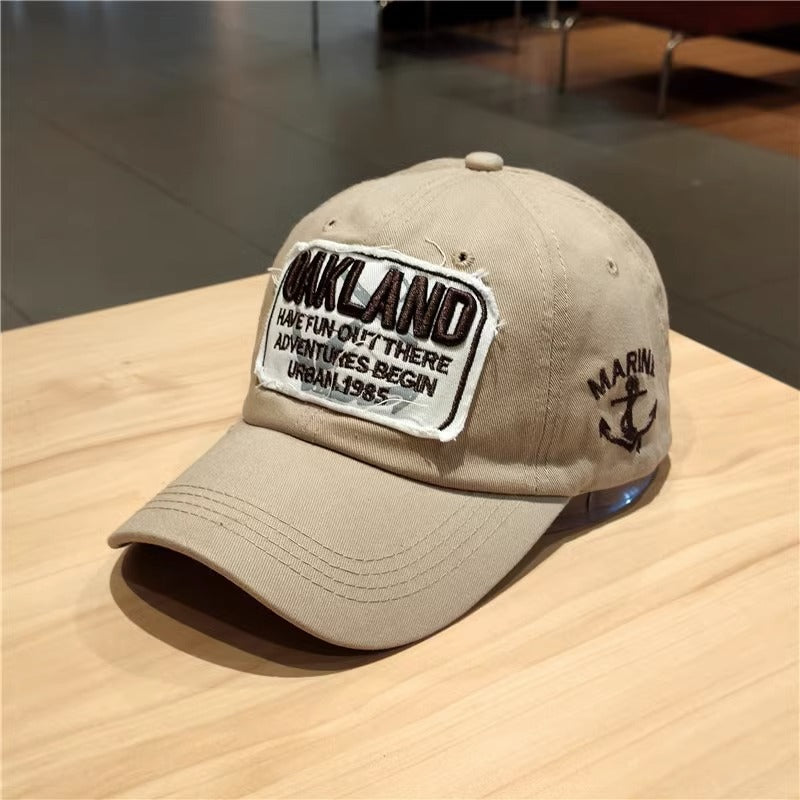 Women's Vintage-Inspired Embroidered Cap Bowlift