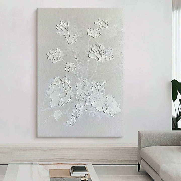 Textured Floral Wall Art