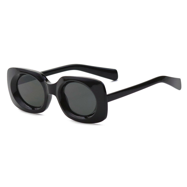 Contemporary Matte Square Sunglasses Bowlift