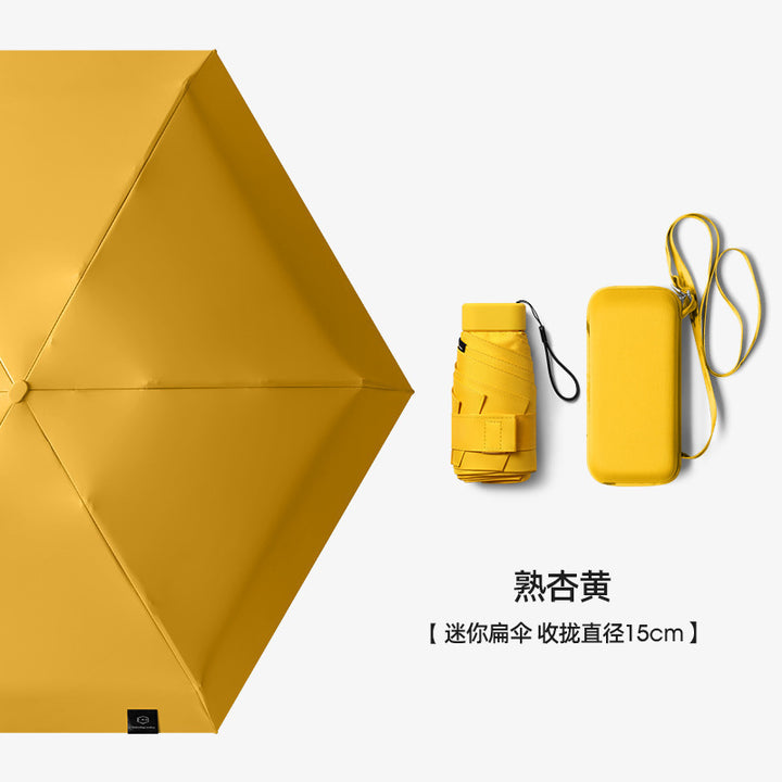 Women's compact rain and sun protection umbrella with carrying case Bowlift