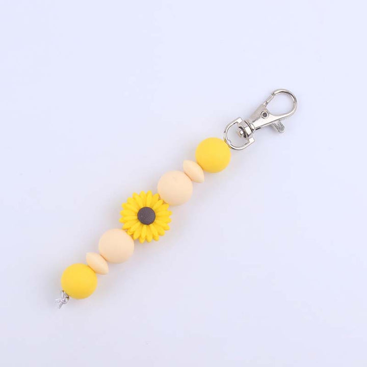 Decorative Silicone Beaded Keychain Holder Bowlift