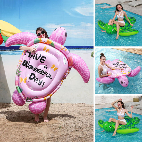 Ladies Inflatable Sea Turtle Lounger Bowlift