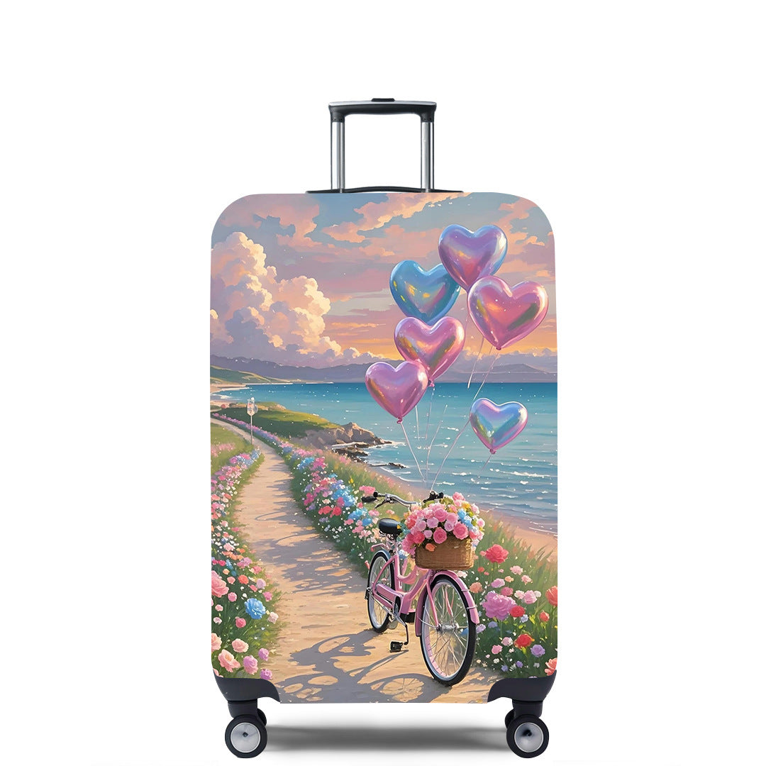 Women's Hard Shell Suitcase with Playful Balloon Design Bowlift