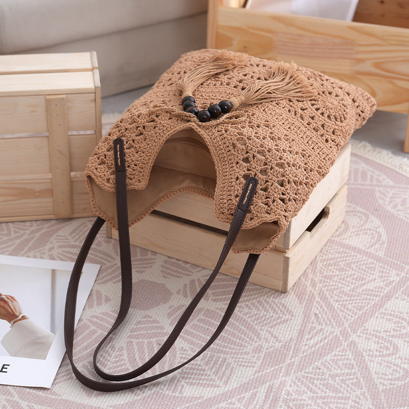 Handcrafted Macrame Shoulder Bag Bowlift
