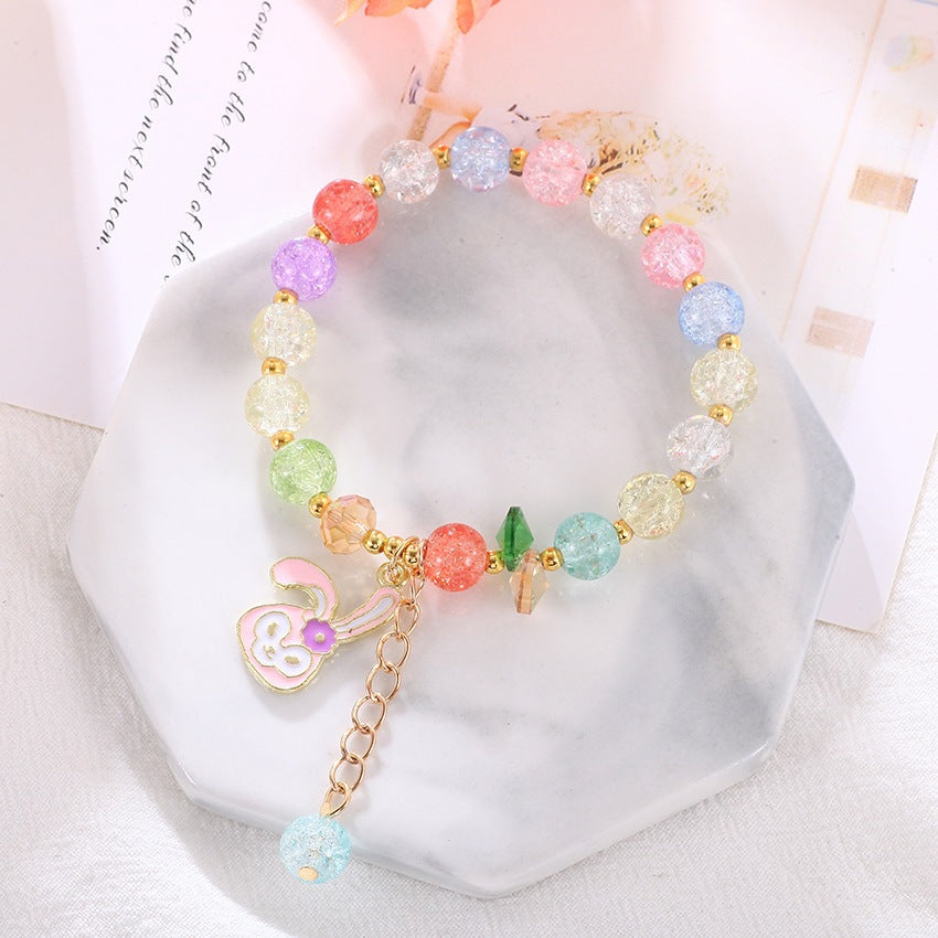 Playful bracelet with colorful glass beads Bowlift