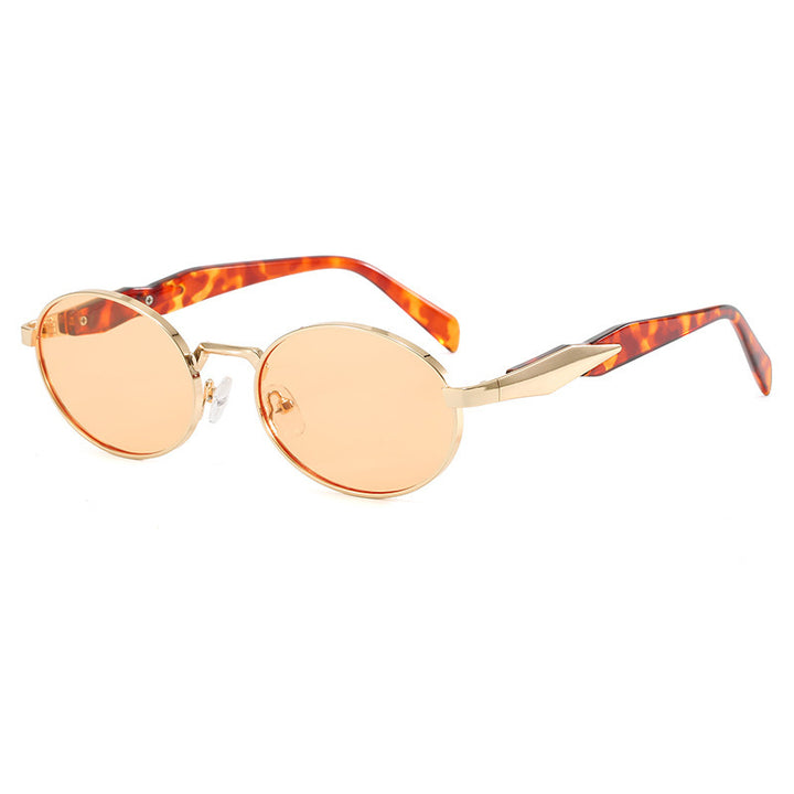 Women's designer sunglasses with high-quality round frame and protective UV filter Bowlift