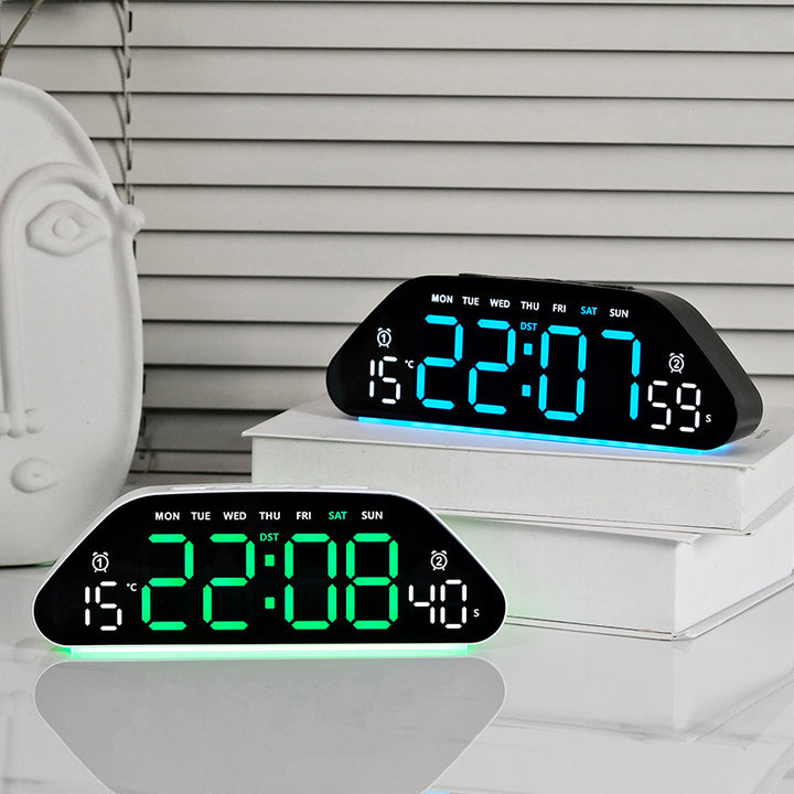 Digital Alarm Clock with Versatile Features Bowlift