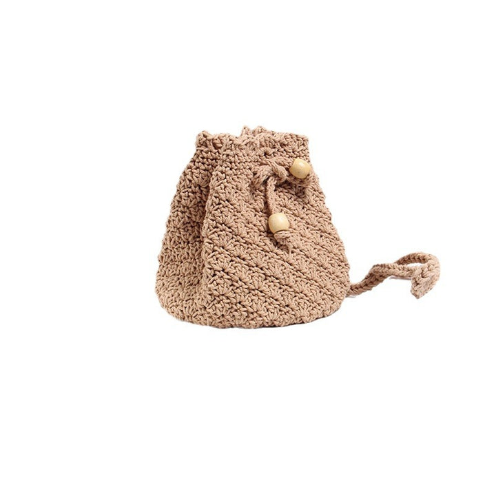 Hand-knotted Shoulder Bag in Modern Boho Style Bowlift