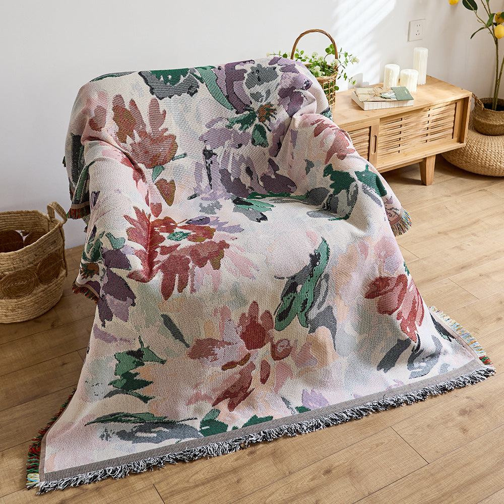 Artistic Jacquard Throw Blanket