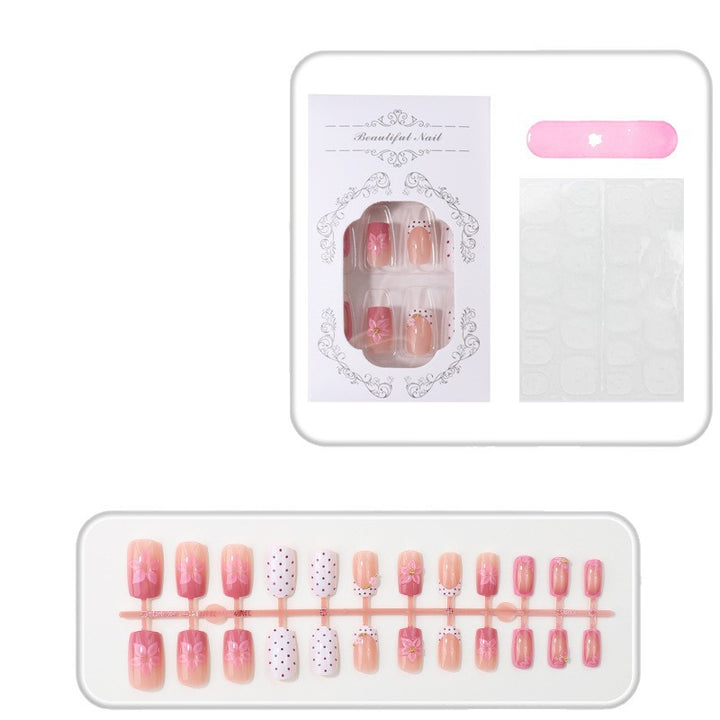 Floral Design Nail Tip Set Bowlift