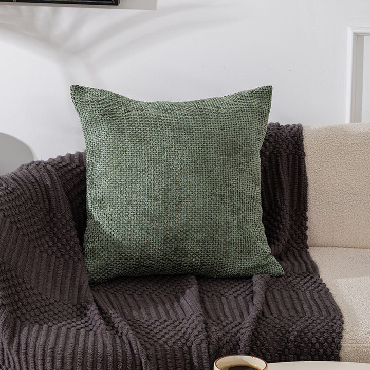 Textured Cozy Knit Throw Pillow
