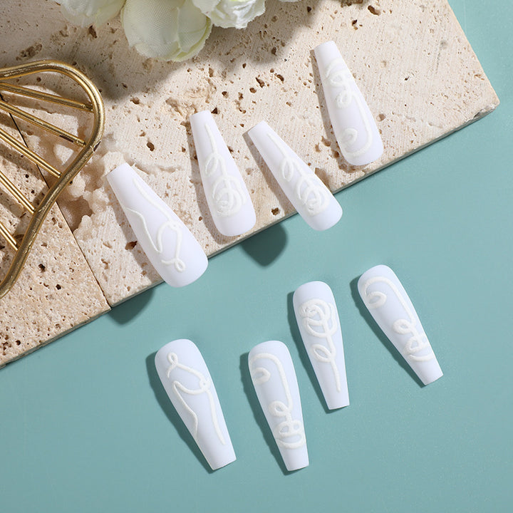 Glossy Design Artificial Nails Bowlift