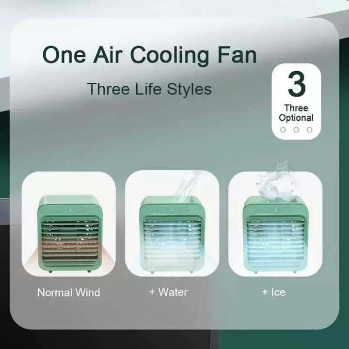 Unisex one size compact personal evaporative desk cooler with adjustable directional louvers USB-powered humidifying fan Bowlift