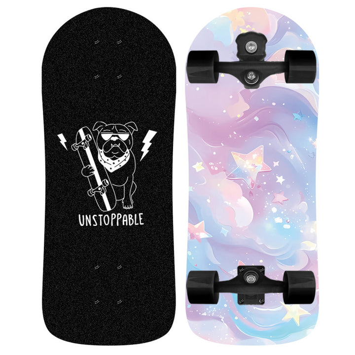 Unicorn-Themed Graphic Skateboard Bowlift