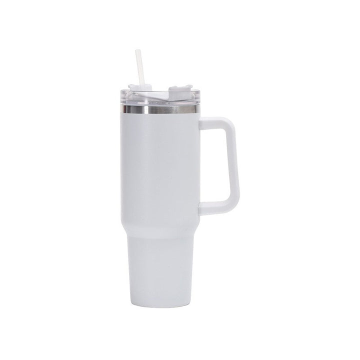 Women's insulated cup with straw and ergonomic handle Bowlift