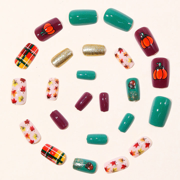 Autumn-Inspired Seasonal Nail Art Set Bowlift