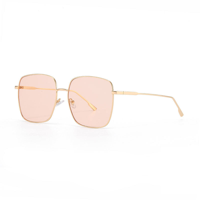 Women's sunglasses with modern square stainless steel frame and polarized lenses Bowlift