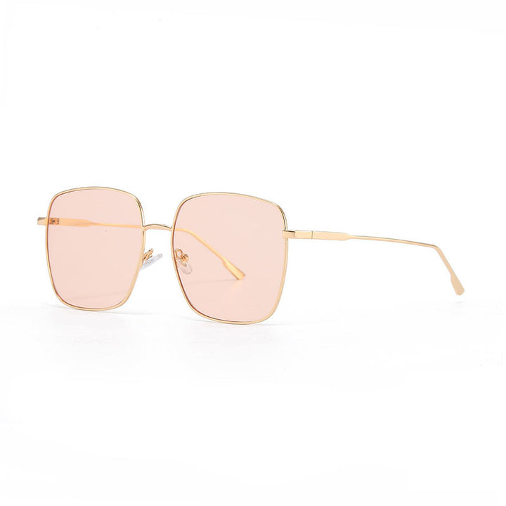 Women's sunglasses with modern square stainless steel frame and polarized lenses Bowlift