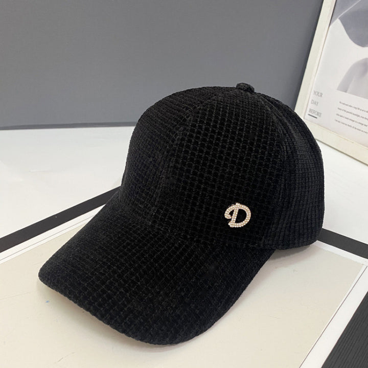 Women's Embellished Textured Baseball Cap Bowlift