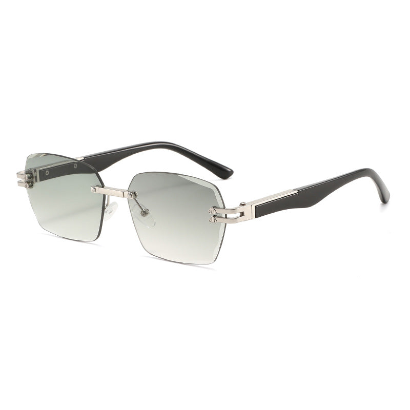 Men's Elegant Square Sunglasses with Wooden Temples Bowlift