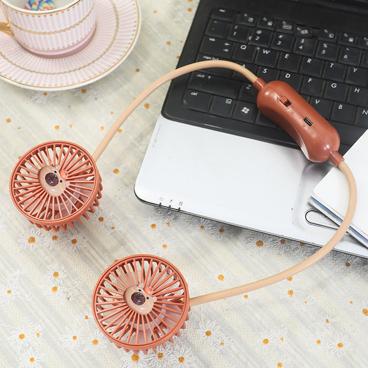Unisex Flexible Neck Fan with Portable Design Bowlift