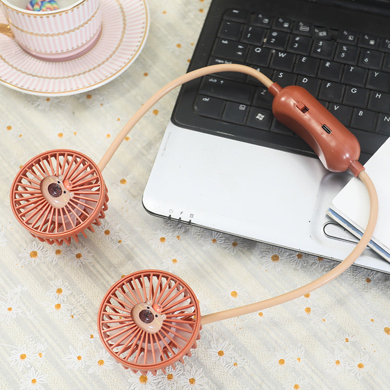 Women Portable Neck Fan with Flexible Design Bowlift