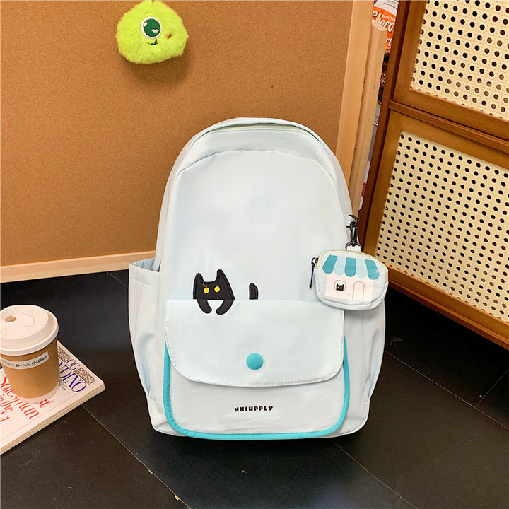 Playful backpack with cat design and versatile compartments Bowlift