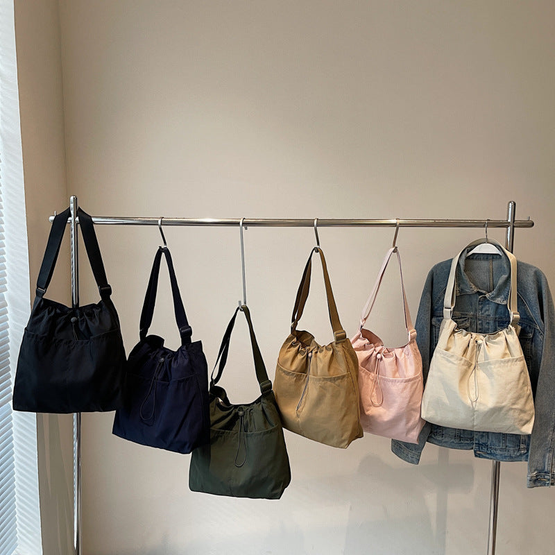 Adjustable Drawstring Shoulder Bag Bowlift