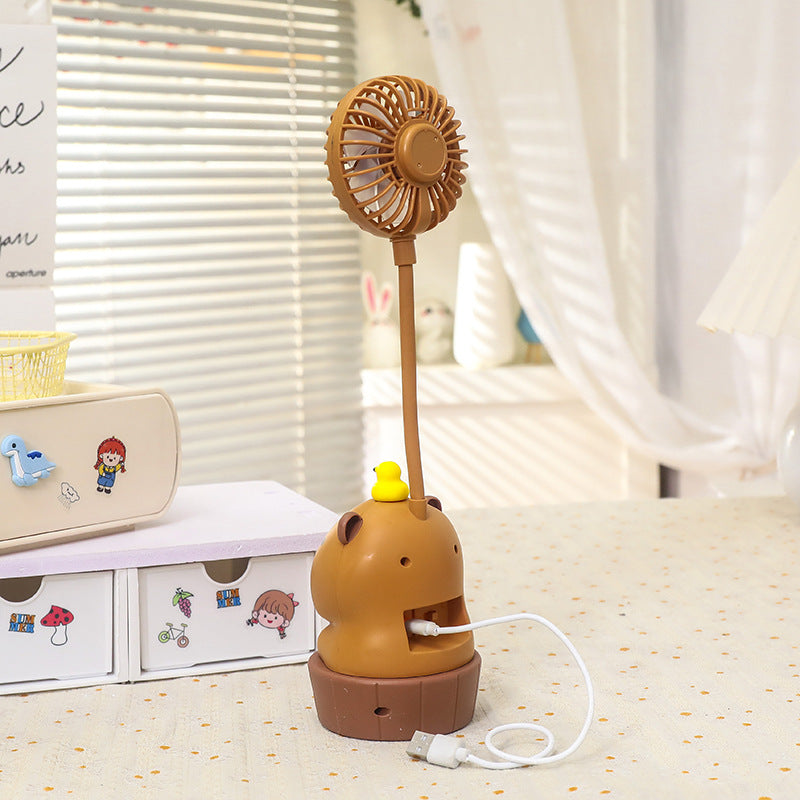 Ladies Stylish Table Fan in Creative Bear Design Bowlift