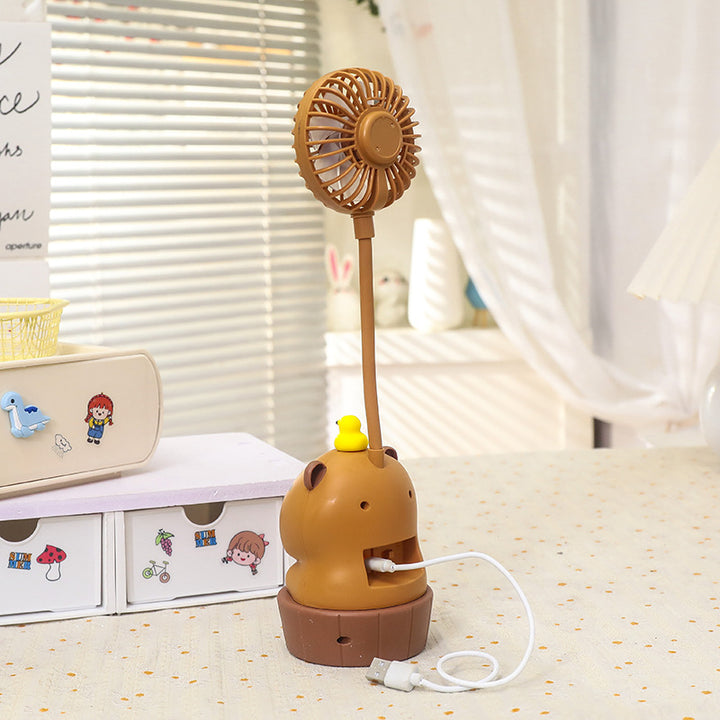 Ladies Stylish Table Fan in Creative Bear Design Bowlift