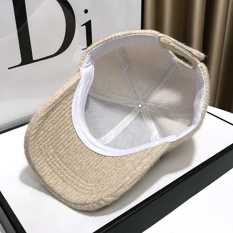Women's Elegant Textured Fleece Baseball Cap Bowlift