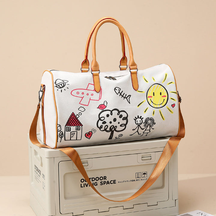 Artistic Canvas Travel Duffel Bag Bowlift