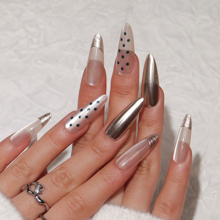 Glamorous Stiletto Nail Extensions Bowlift