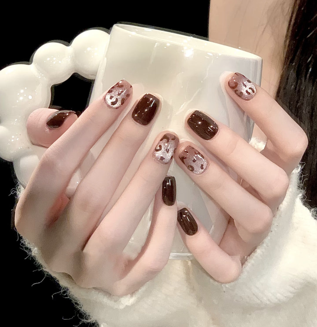 Natural Ombre Acrylic Nail Set Bowlift