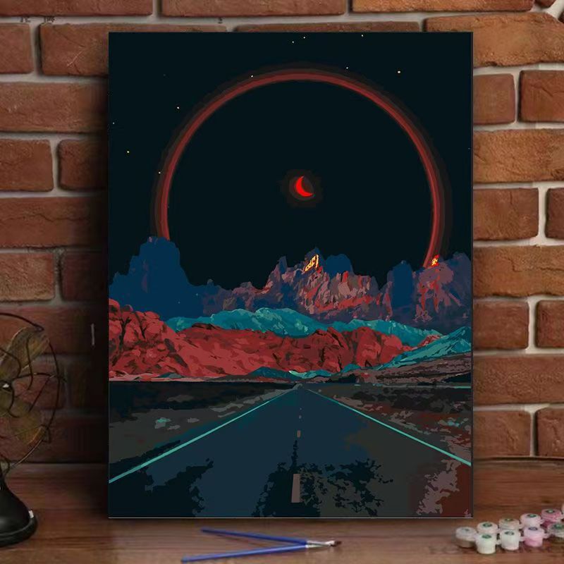 Cosmic Landscape Canvas Art Bowlift
