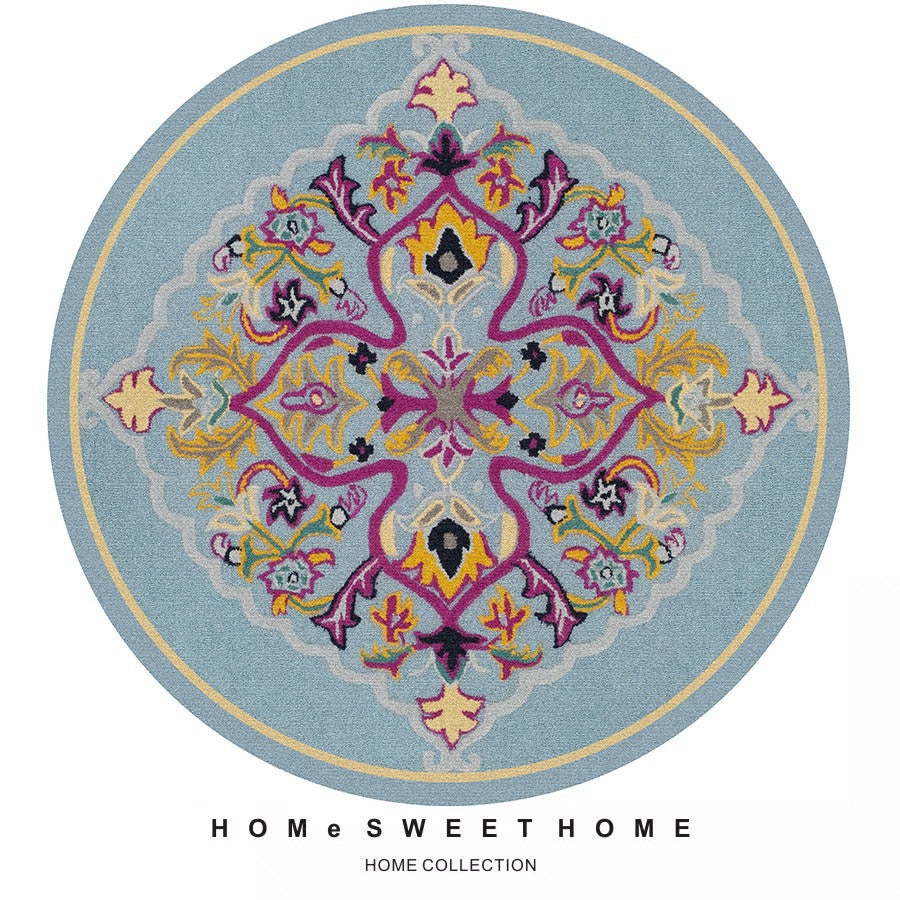 Vintage-Inspired Round Rug