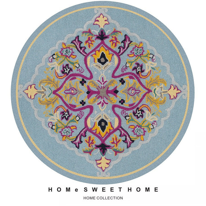 Vintage-Inspired Round Rug