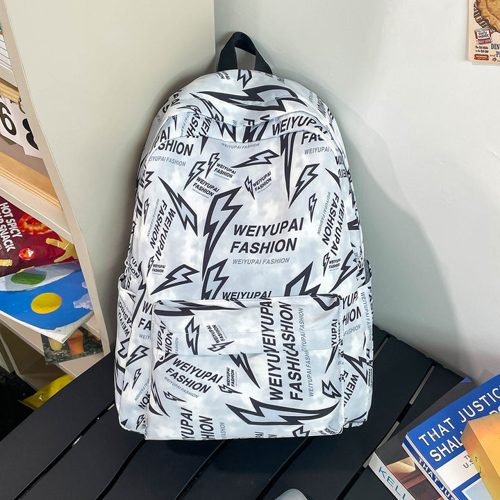 Trendy Graphic Print Backpack